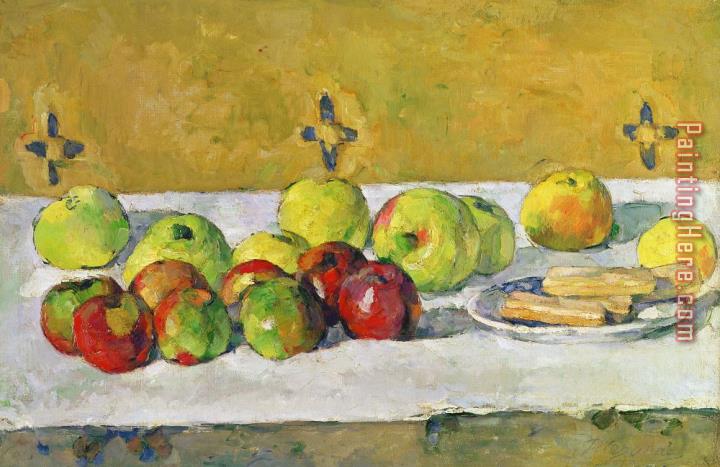 Paul Cezanne Apples and Biscuits